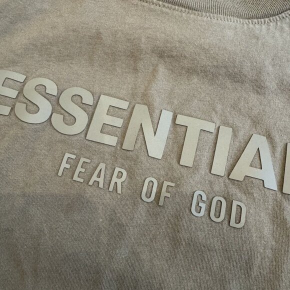 Olive Green Essentials Shorts Tee Short Set Outfit - Picture 9 of 9